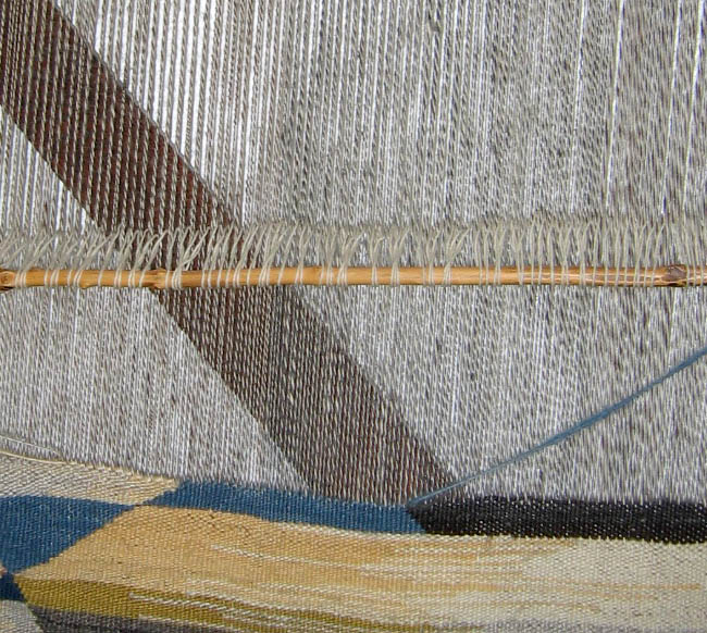 Wefts covering warps